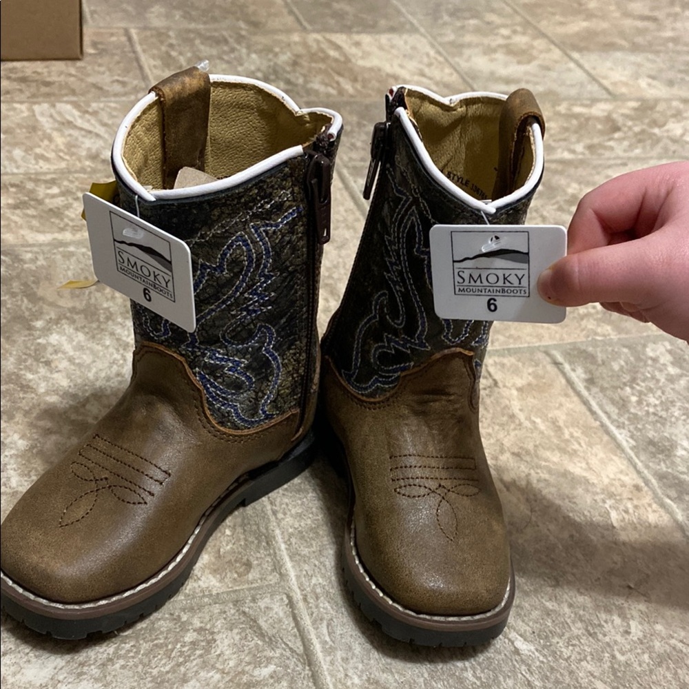 Brown Western Boots Toddler 6 Boy